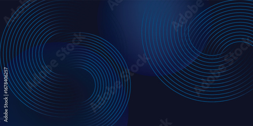 Abstract blue modern background with. Dynamic geometric shapes. Vector illustration.