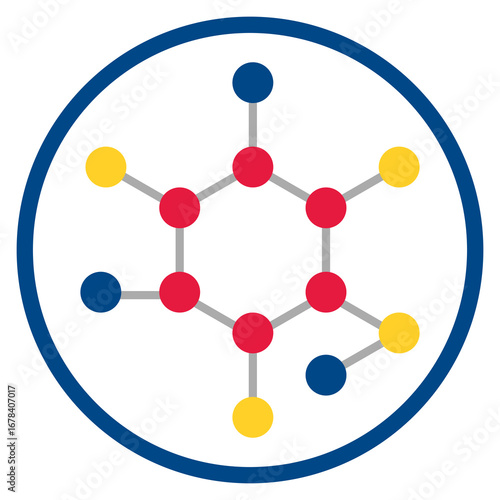 molecule-structure-chemical-biology-vector.ai