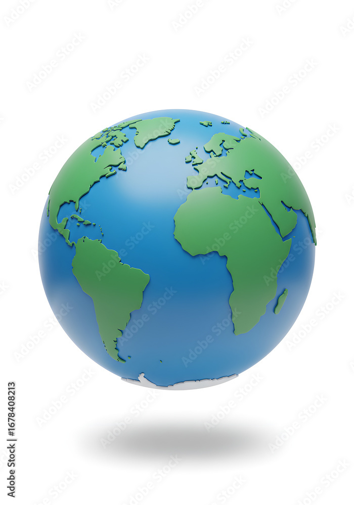 Cartoon earth globe illustration Cartoon earth globe illustration