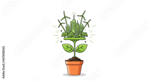 Eco Friendly Village with Renewable Energy and Sustainable Living
