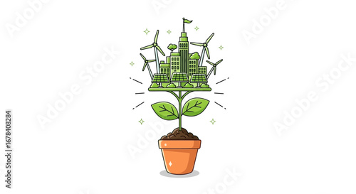 Eco Friendly Village with Renewable Energy and Sustainable Living