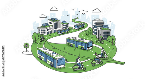 Eco Friendly Village with Renewable Energy and Sustainable Living