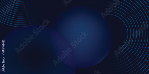 Abstract blue modern background with. Dynamic geometric shapes. Vector illustration.