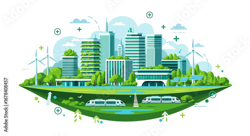 Eco Friendly Village with Renewable Energy and Sustainable Living