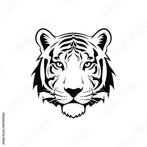 Vector illustration of tiger head vector illustration