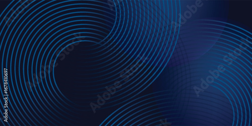 Abstract blue modern background with. Dynamic geometric shapes. Vector illustration.