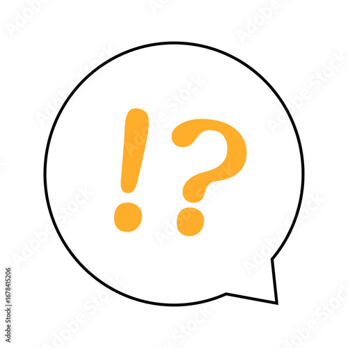 !?・驚き・ビックリハテナマークなど 感情吹き出しマーク〜Emotional speech bubble marks such as !?, surprise, surprised question mark, etc.〜