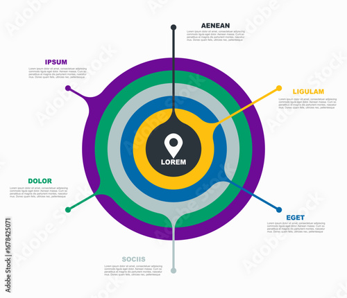 Infographic design template with place for your data. Vector illustration.
