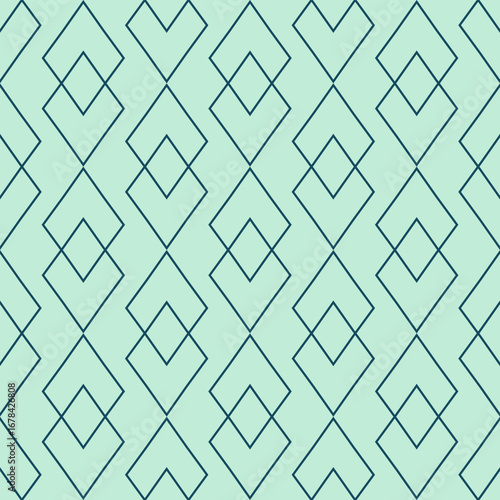 Seamless pattern with geometric ornament. Art Deco style. Vector. 