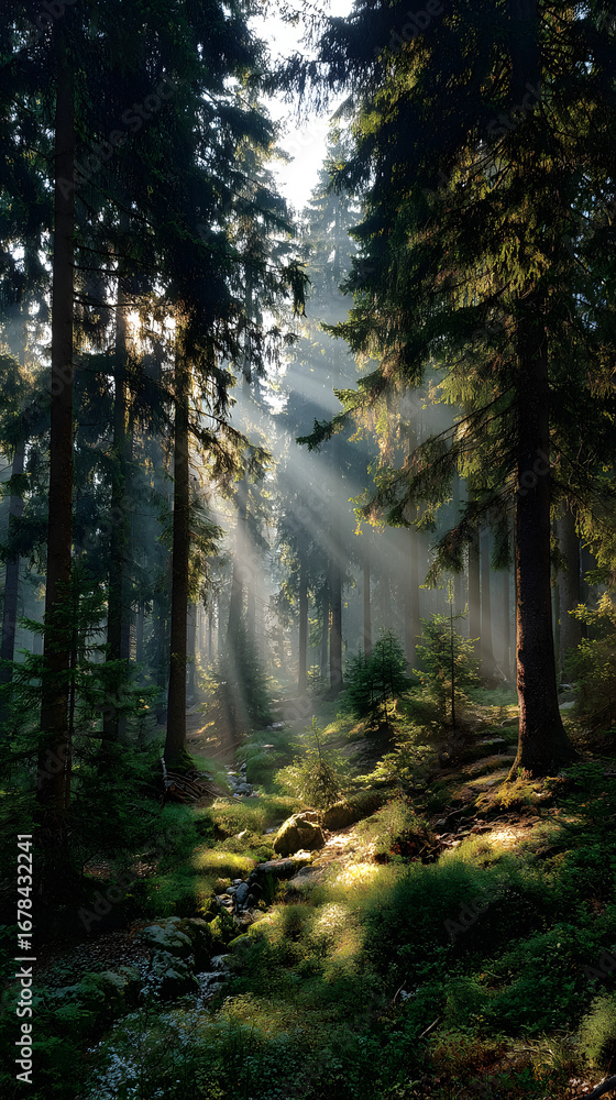 Fototapeta premium morning in the forest