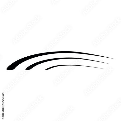 Abstract aerodynamic motion lines logo for speed, tech, and branding
