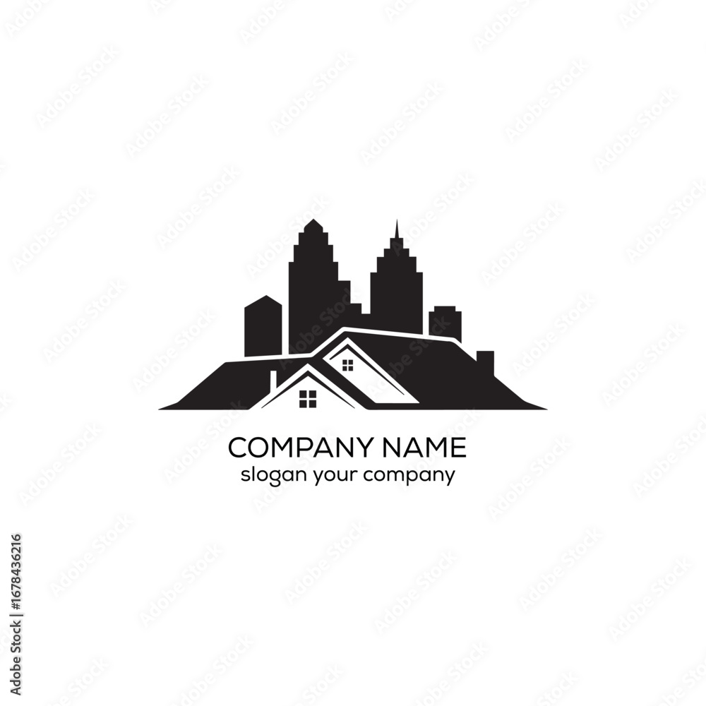 Fototapeta premium Modern Real Estate Logo Design