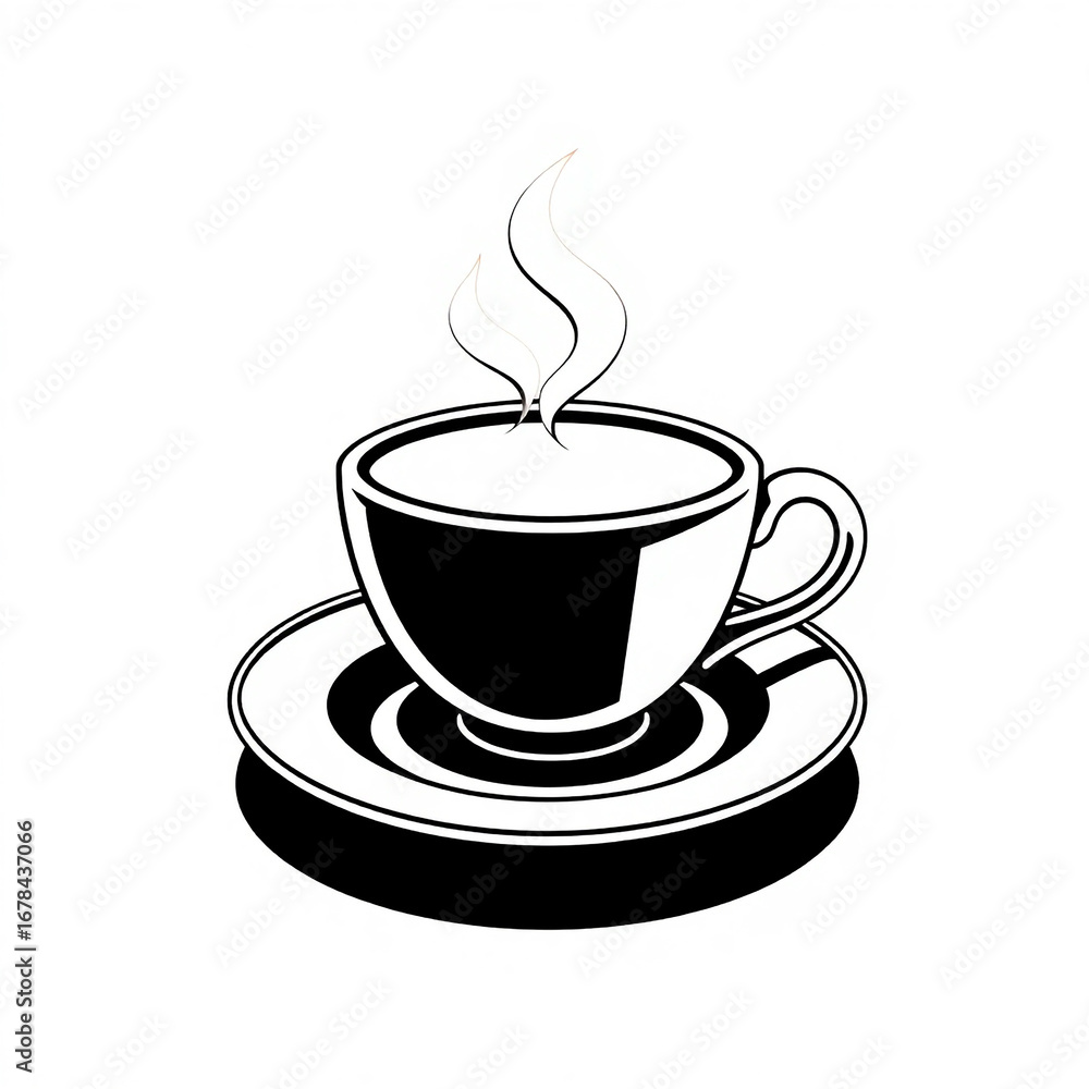 Obraz premium Minimalist Coffee Lineart