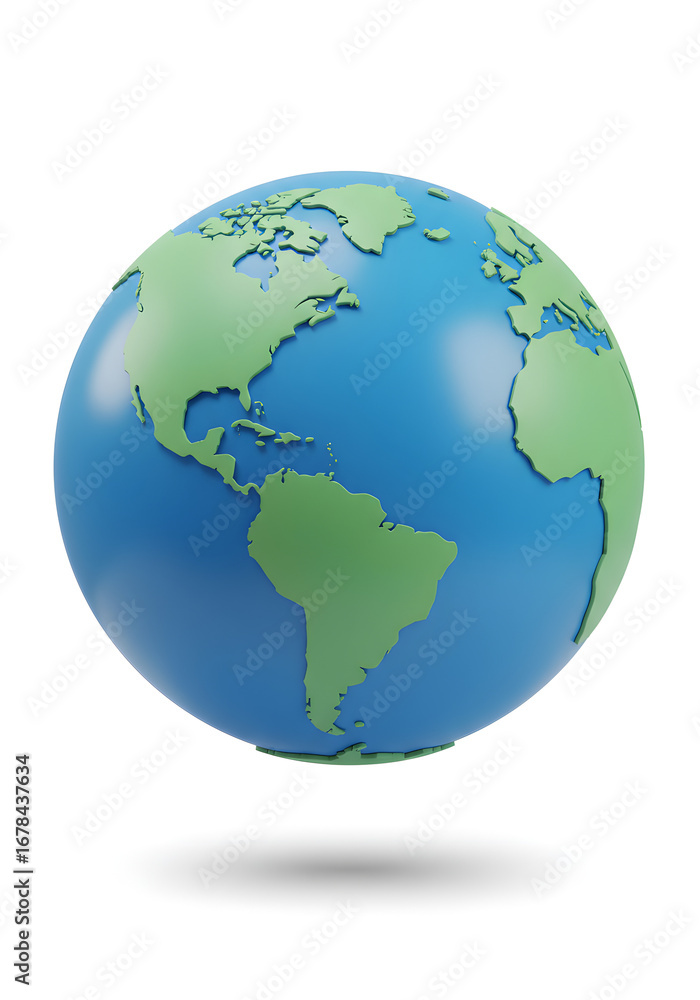 Stylized 3 d model of earth Stylized 3 d model of earth