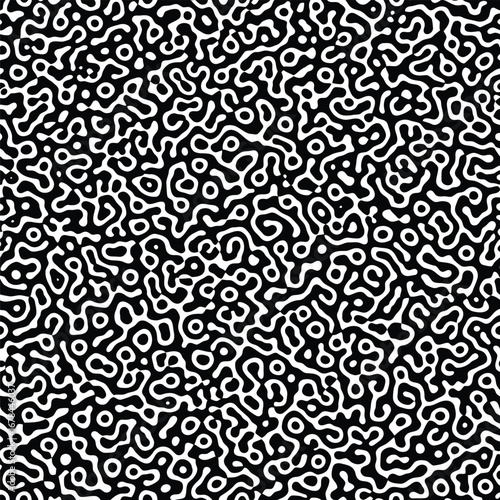 Abstract organic cells pattern monochrome texture background vector