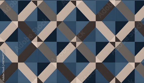 Abstract geometric seamless pattern with colorful squares and checkered design
