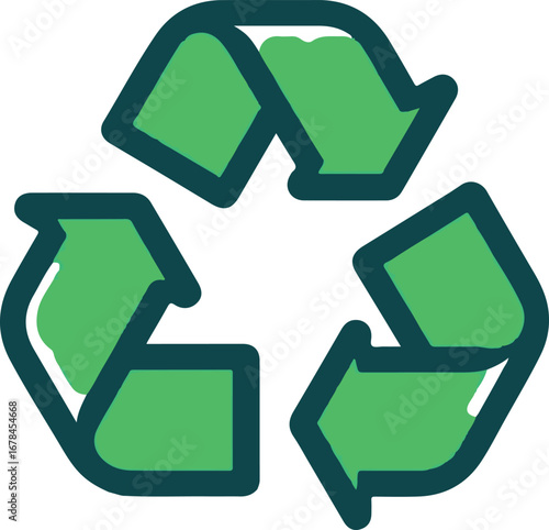 Recycle vector icon