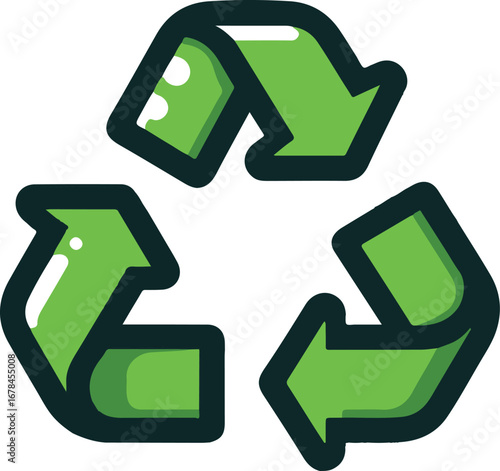 Recycle vector icon