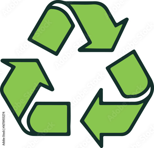 Recycle vector icon