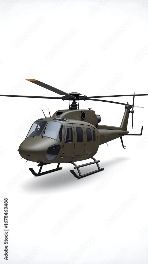 Fototapeta premium Military helicopter illustration (1)