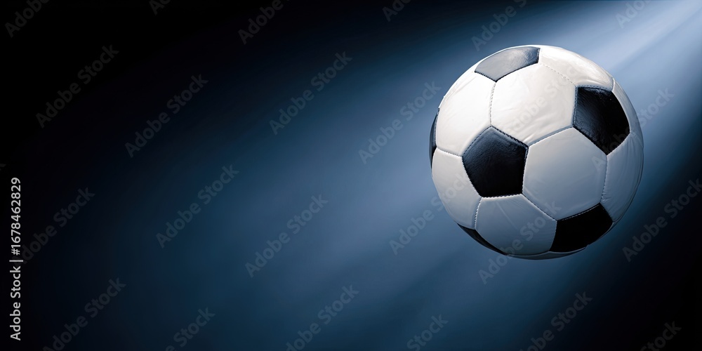 Fototapeta premium Soccer Ball Spotlight