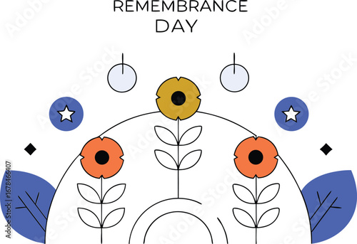 Remembering and honoring with remembrance day floral design