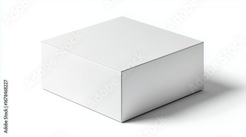 Wallpaper Mural A white, open cardboard box is isolated on a clean white background Torontodigital.ca