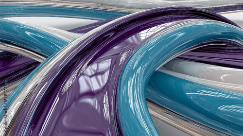 Colorful, abstract image of a blue and purple line with a white line. The image has a dreamy, surreal feel to it