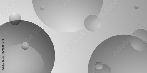 Abstract white and black color background. Minimal geometric white and black circle background with golden line. Modern transparency circle presentation background.