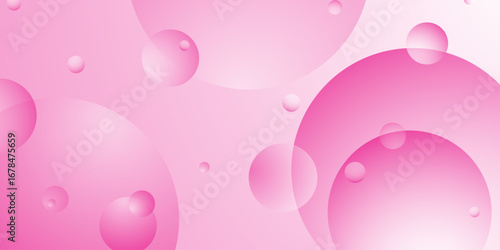 Abstract white and pink color background. Minimal geometric white and pink circle background with golden line.Modern transparency circle presentation background. Modern background with geometric shape