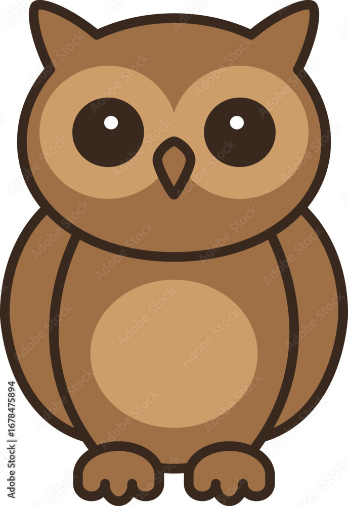 Obraz premium 귀여운 부엉이 일러스트