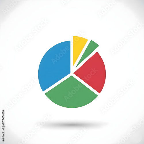 Free Download colorful pie chart Icon  - GFXLoad