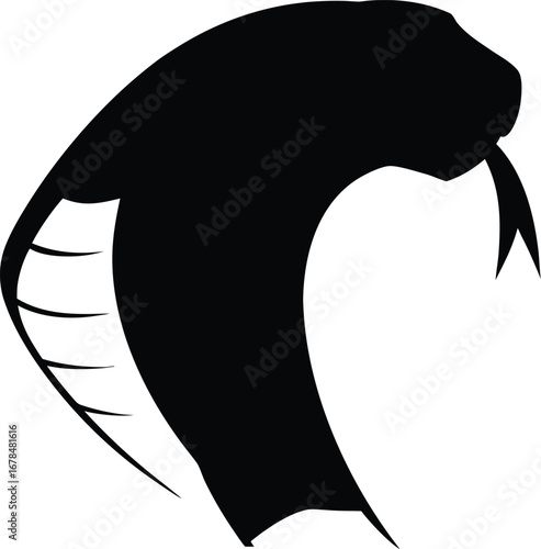 Cobra Snake Icons, Aggressive Hooded Vectors in Graphic Styles