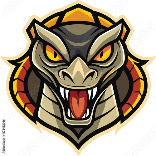 Cobra Snake Icons, Aggressive Hooded Vectors in Graphic Styles