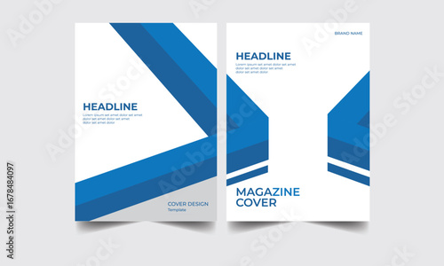 Book cover, magazine, brochure, annual report can be adapted in A4.