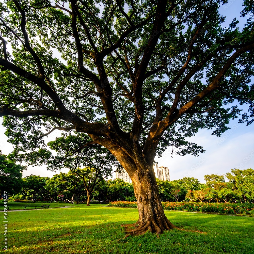 Fototapeta premium Lush tree in park