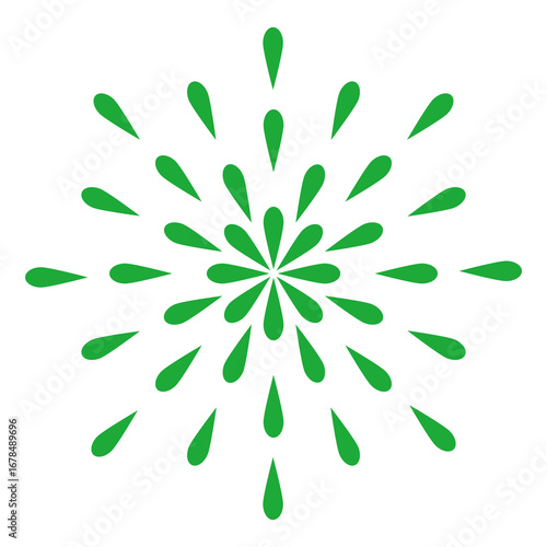 green firework