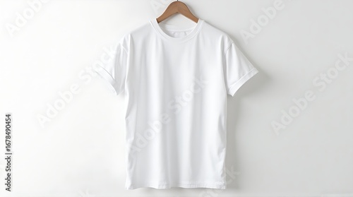 Wallpaper Mural white blank t-shirt mockup hanger minimalist background Torontodigital.ca
