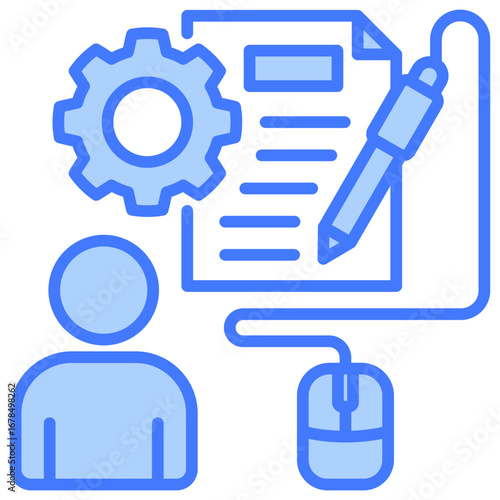 Job Description Blue Icon