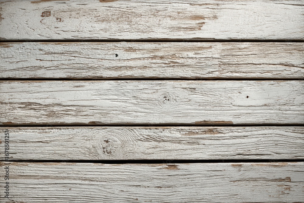 Obraz premium Aged whitewashed wooden planks