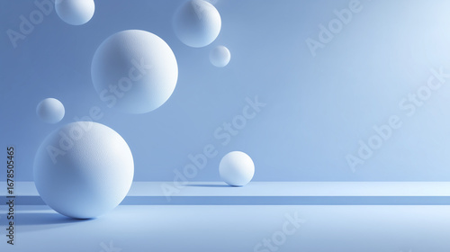 white eggs on blue background