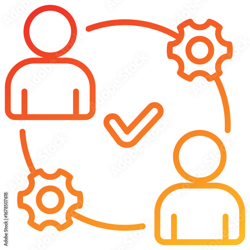 Operation Line Gradient Icon