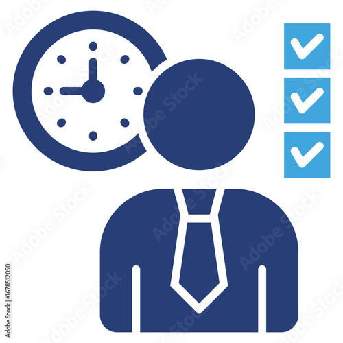Attendance Two Color Icon