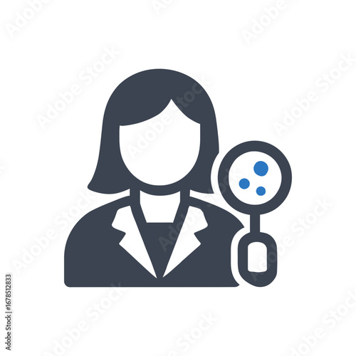 Woman Biologist Icon