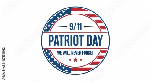 Free Download Patriot Day: September 11th Remembrance Badge Design - GFXLoad