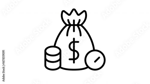 cash bag icon