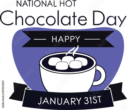 National hot chocolate day, a warm and cozy celebration of the beloved winter beverage