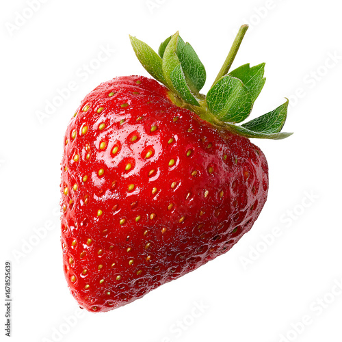 Fresh Ripe Strawberry Isolated