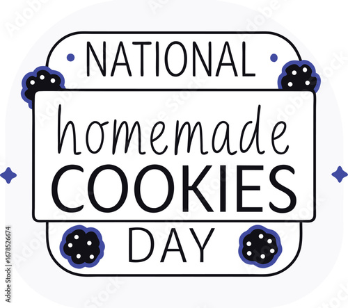 Celebrate national homemade cookies day with this illustration