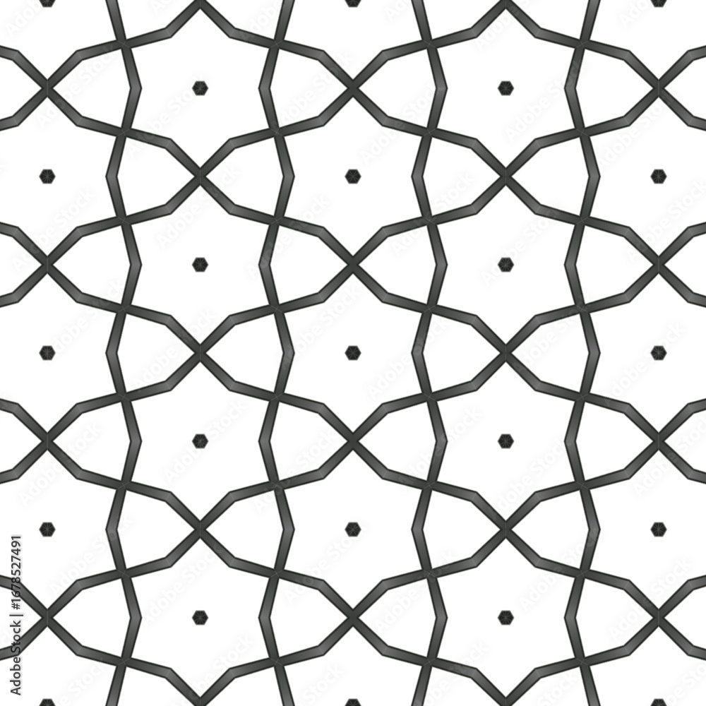 Naklejka premium Black and White Seamless Vector Patterns – Monochrome Mandala-Inspired Textures for Design and Decoration